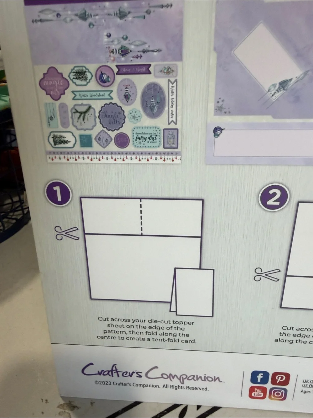 Crafters Companion Winter Wishes Make and Send Card Making Pad